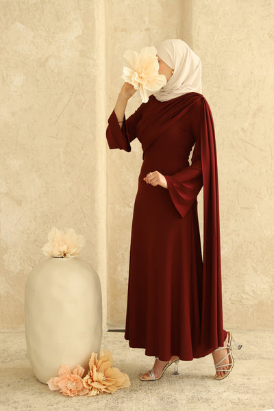 Dua Kleid in Bordeaux