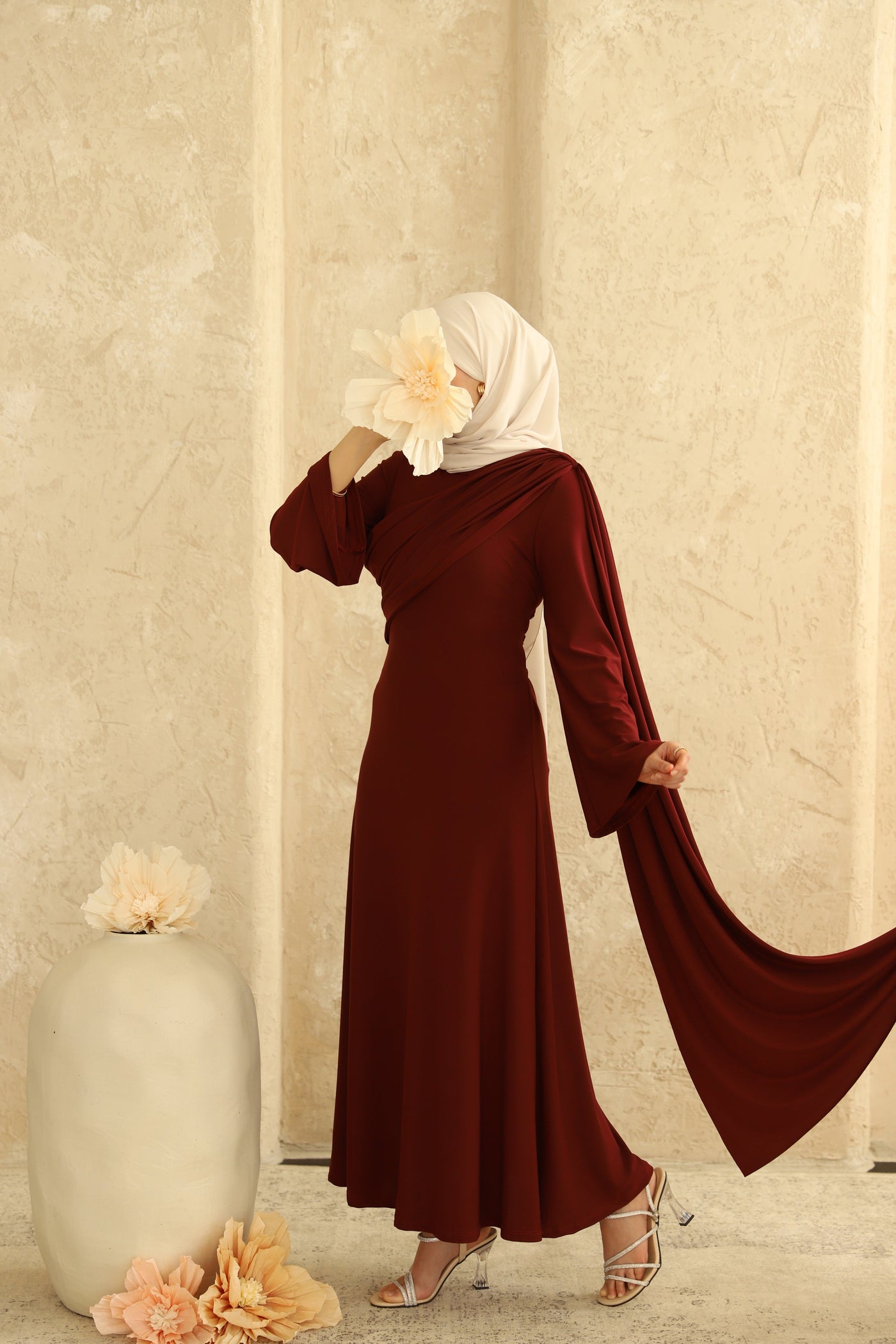 Dua Kleid in Bordeaux