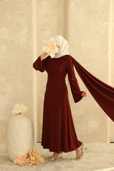 Dua Kleid in Bordeaux